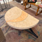 Vintage Tessellated Travertine Swivel Coffee Table by Casa Bique