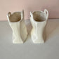 Vintage Pair of Ceramic "Paper Bag" Containers