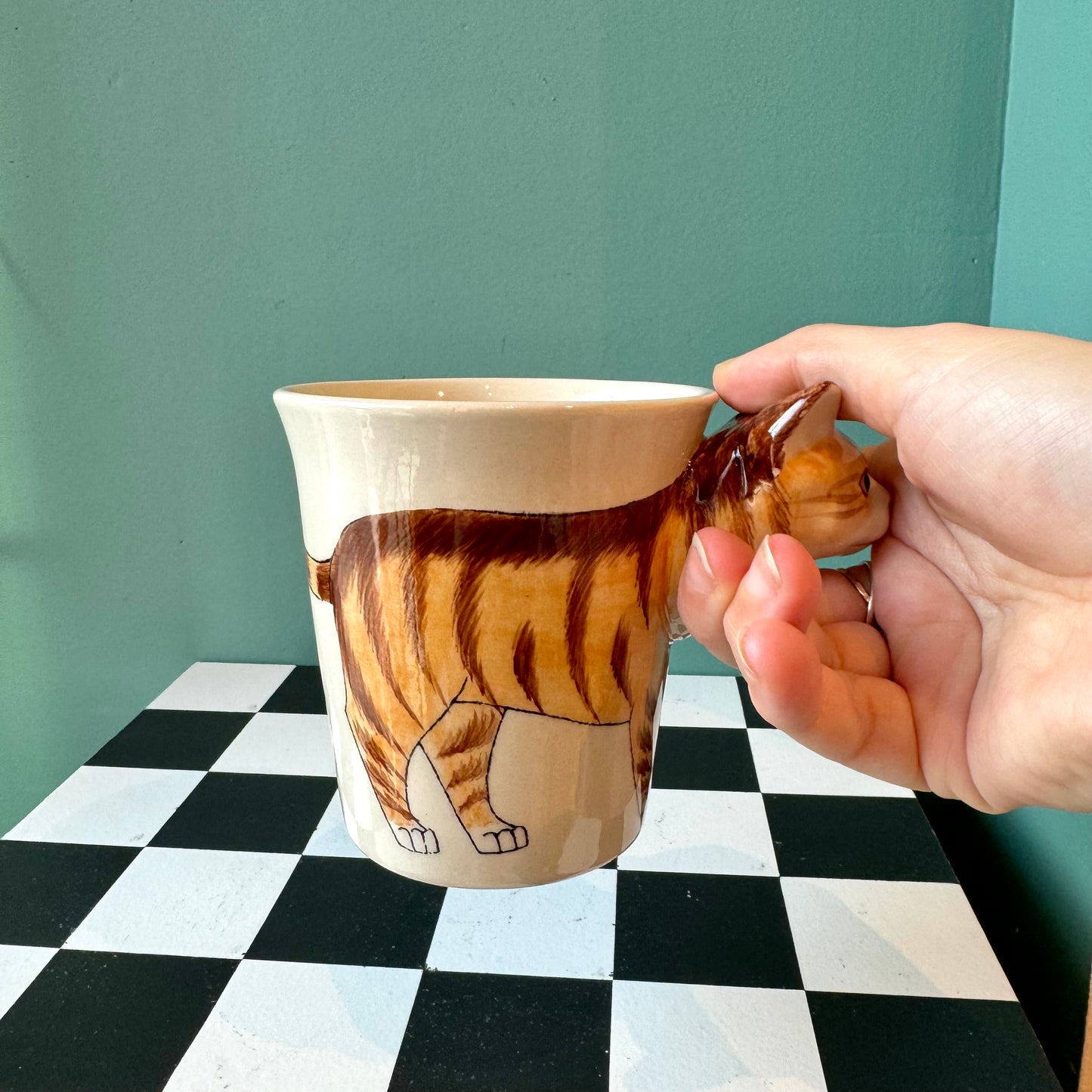 Orange Tabby Cat Ceramic Mug
