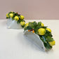 Pair of Vintage Italian Capodimonte Porcelain Lemon Wall Sconce Pockets