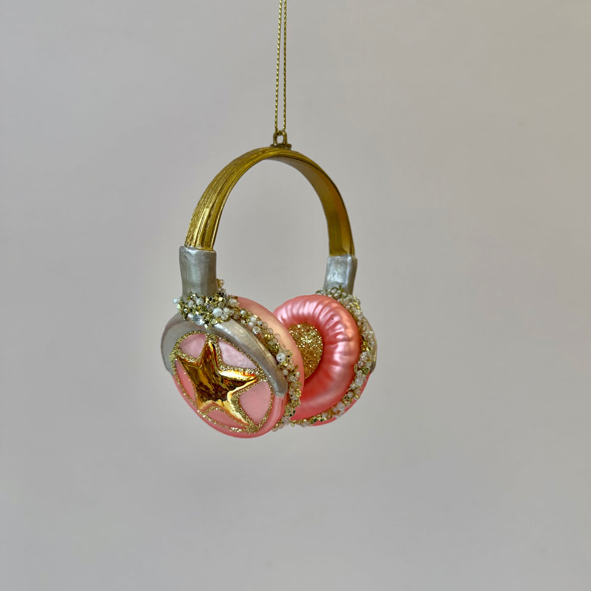 Headphone Glass Ornament