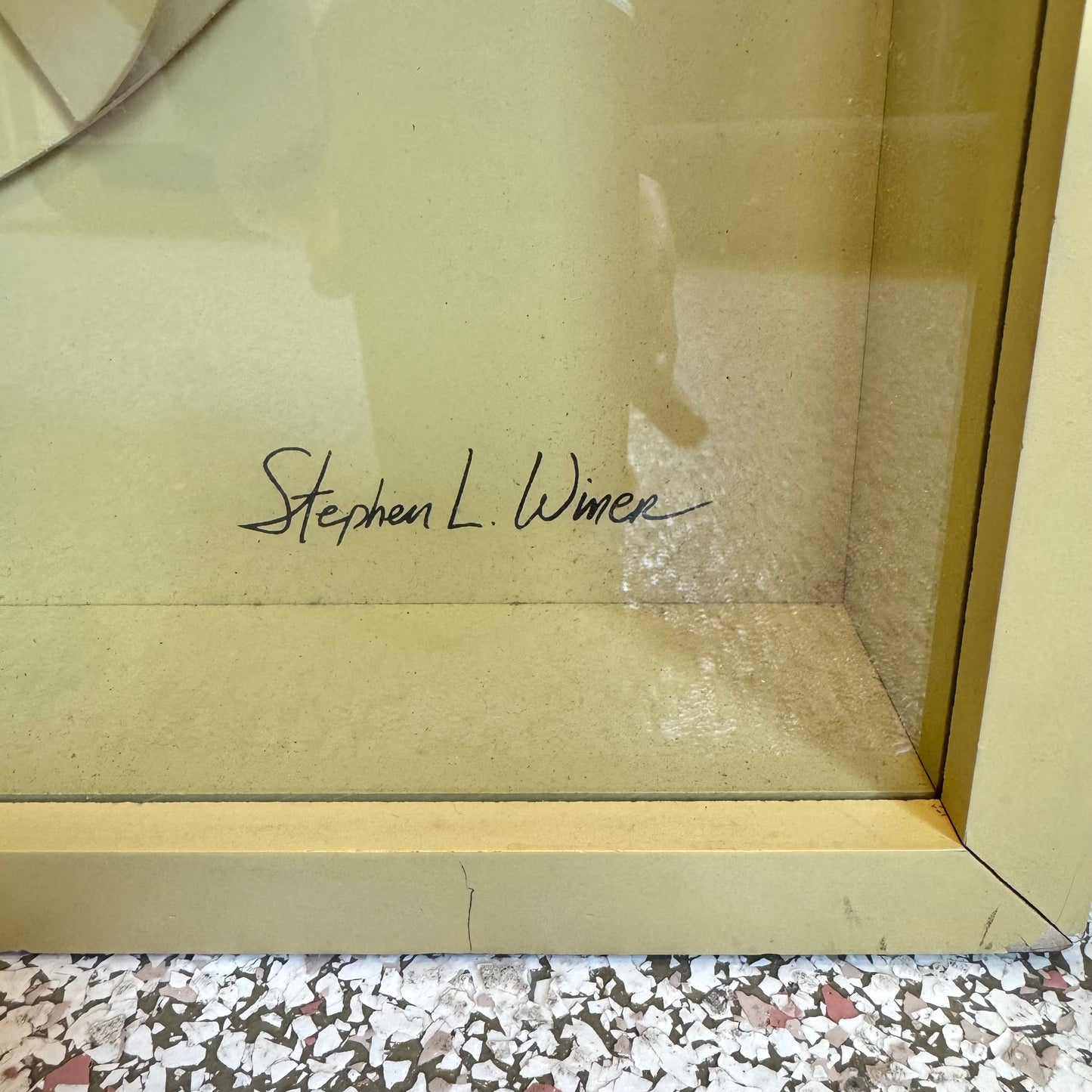 Vintage 1970's Framed 3D Artwork by Stephen L. Winer for Greg Copeland Inc.