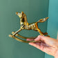 Vintage Brass Rocking Horse 6”