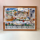 Vintage Framed 1989 "London" Poster by Christopher Rogers