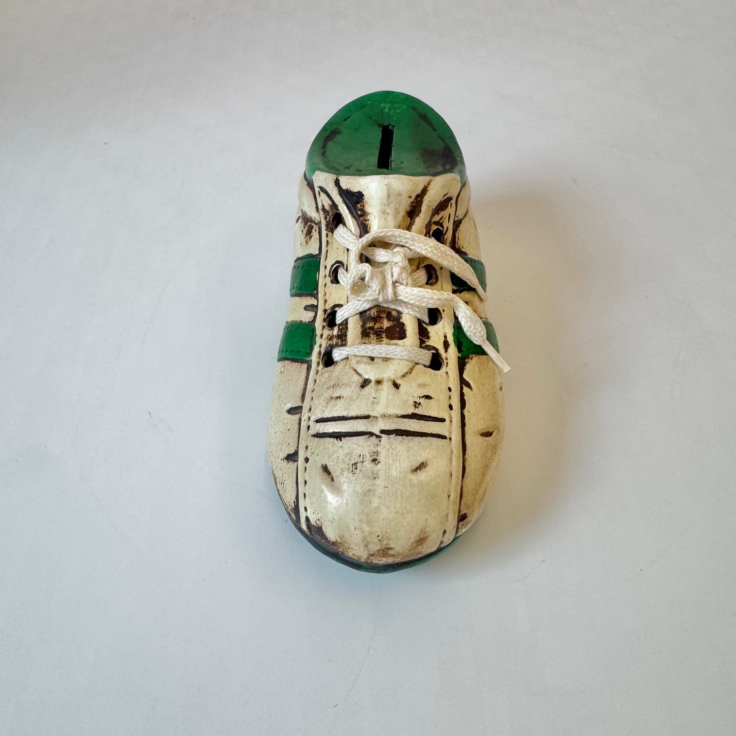 Vintage Ceramic Football Cleat Money Box