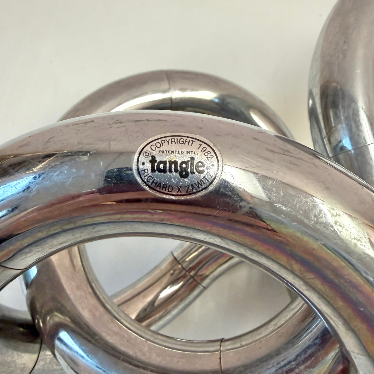 Vintage 1982 Chrome "Tangle" Sculpture by Richard X Zawitz