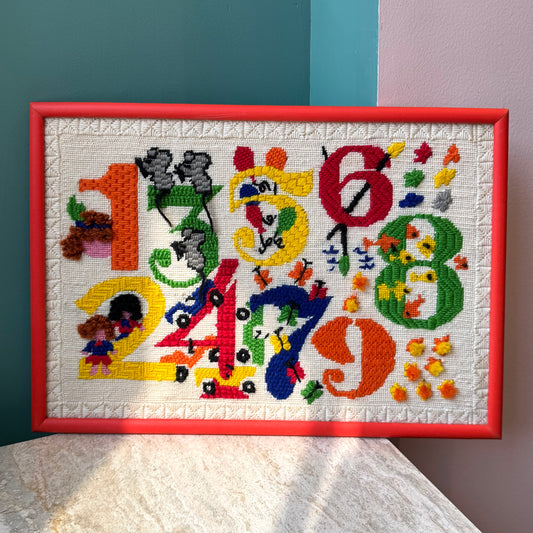 Vintage Numbers Needlepoint