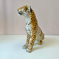 Vintage Mid-Century Italian Ceramic Leopard Statue