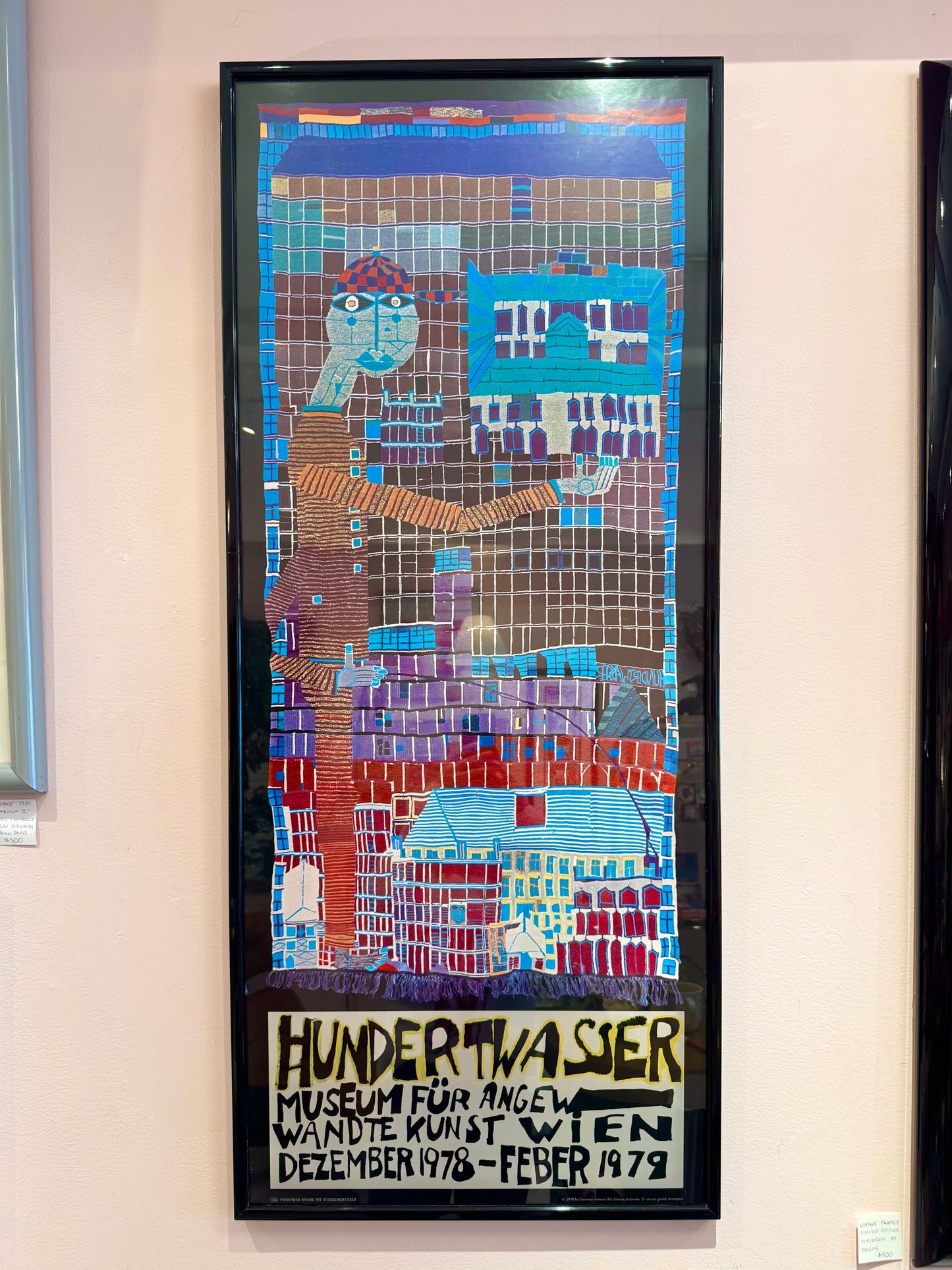 Vintage 1970's Hundertwasser Museum Exhibition Poster