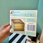 Vintage Smoked Acrylic Business Card File Box
