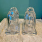 Pair of Vintage Glass Horse Bookends