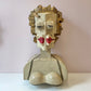 Vintage Marilyn Monroe Wooden Sculpture Part of the 'Hero Heads' Series by Martin Miller