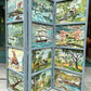 Vintage 1950's Original Paint by Numbers Screen/Room Divider