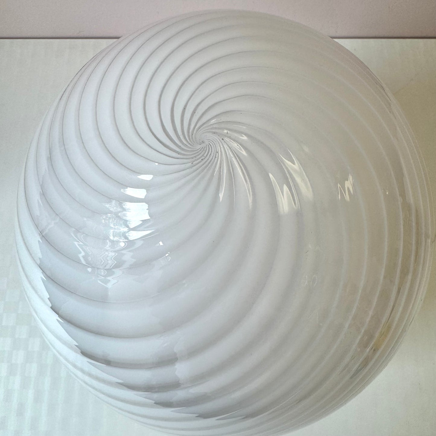 Vintage Large Vetri Murano Glass Egg Lamp