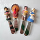 Set of 4 Vintage Thanksgiving Themed Cheese Knives