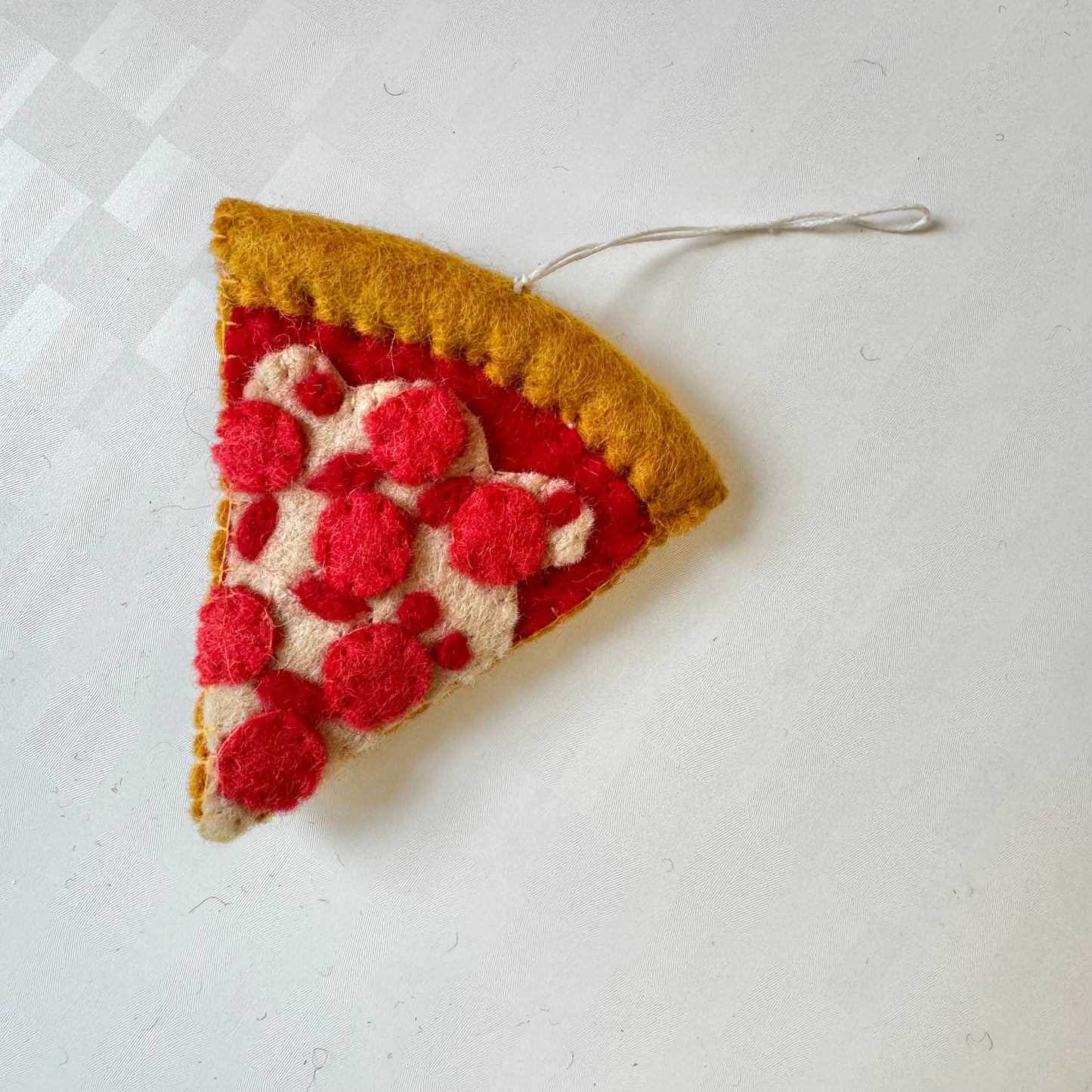 Felt Pizza Ornament