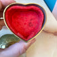 Vintage Brass Love Trinket Box