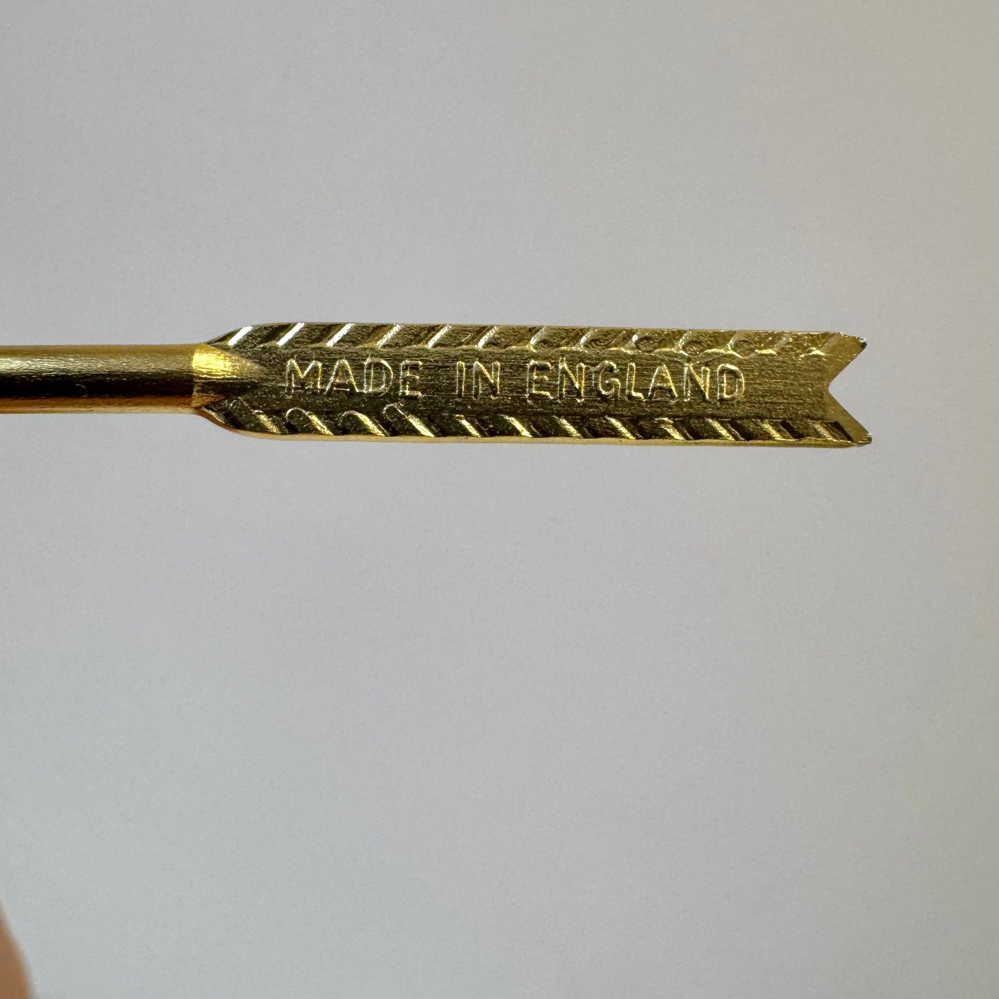 Vintage Set of 26 Gold Tone Metal "Arrow" Cocktail Picks