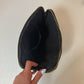 Black Velvet Embroidered Everything Pouch - Beetle