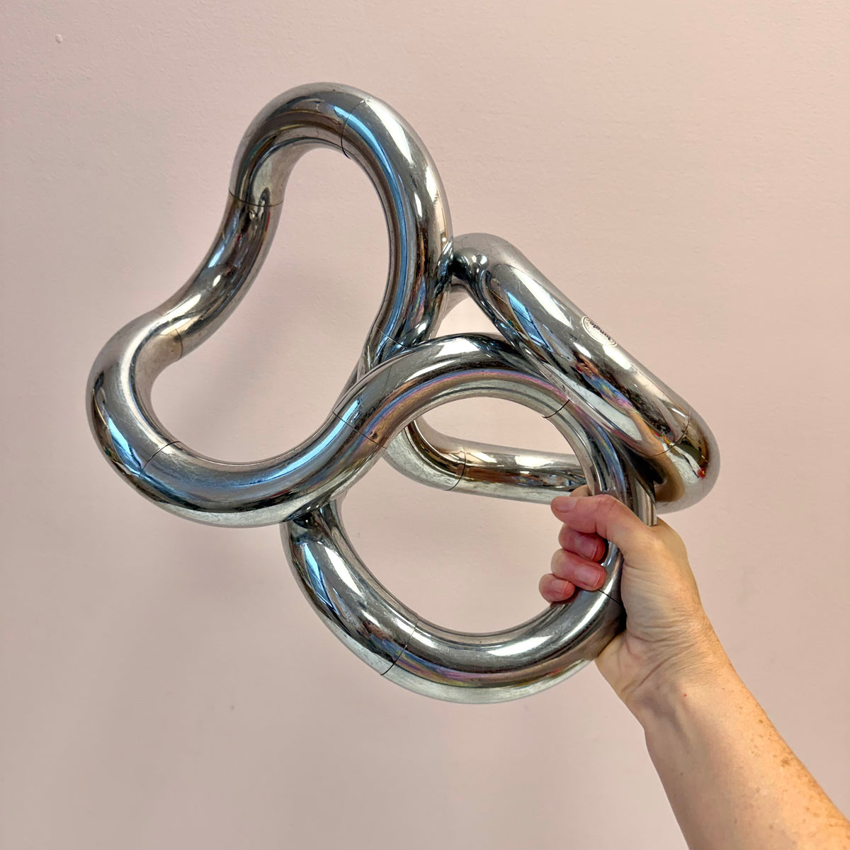 Vintage 1982 Chrome "Tangle" Sculpture by Richard X Zawitz