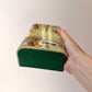Vintage Faux Green Onyx Bookends