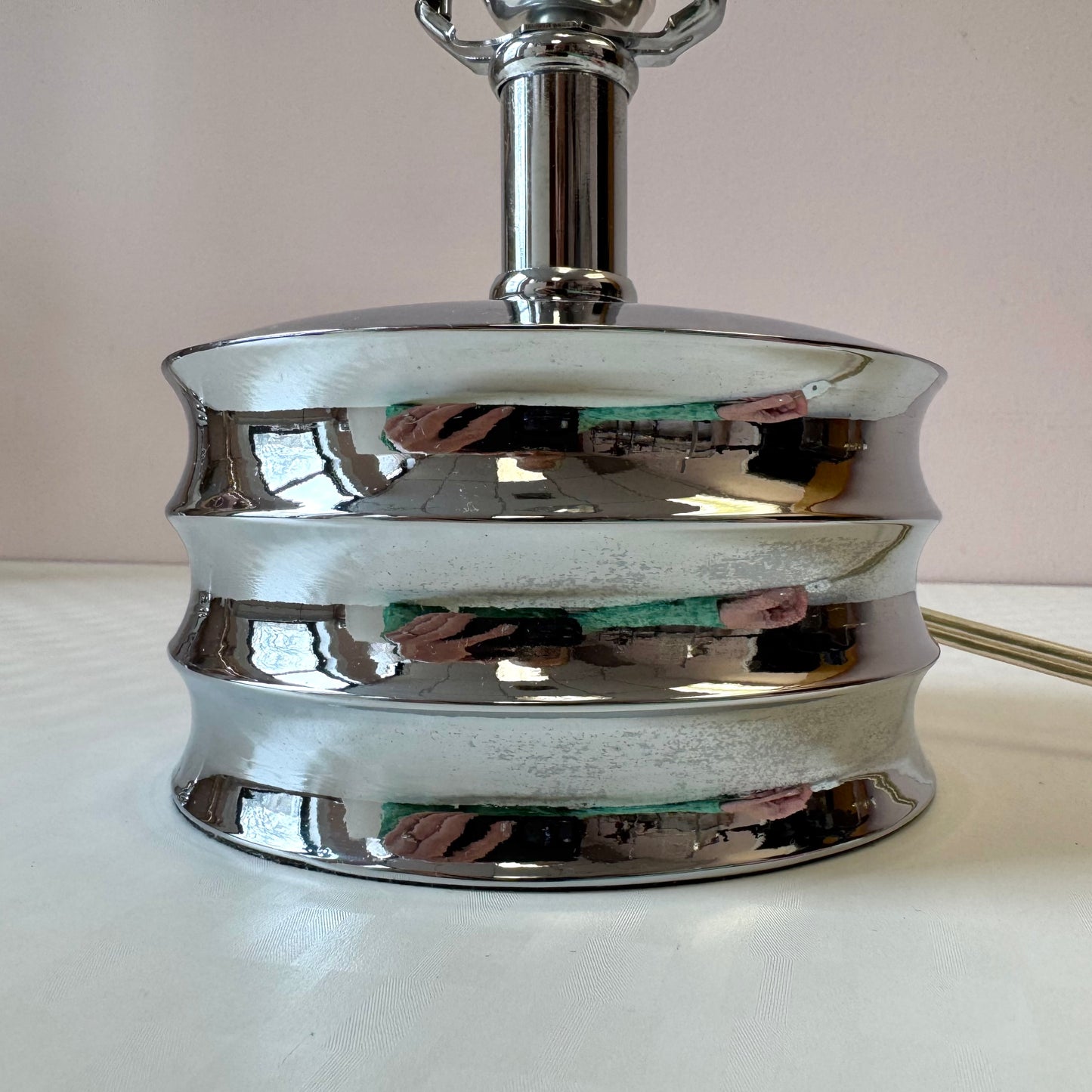 Vintage Small Chrome Table Lamp/item