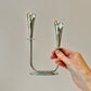 Pair of Mid-Century Danish Silver Plated Calla Lily Candlestick Holders by Hans Jensen