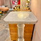 Vintage Italian White Marble Pedestal