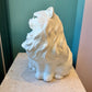 Vintage 1980’s Large White Ceramic Persian Cat Sculpture
