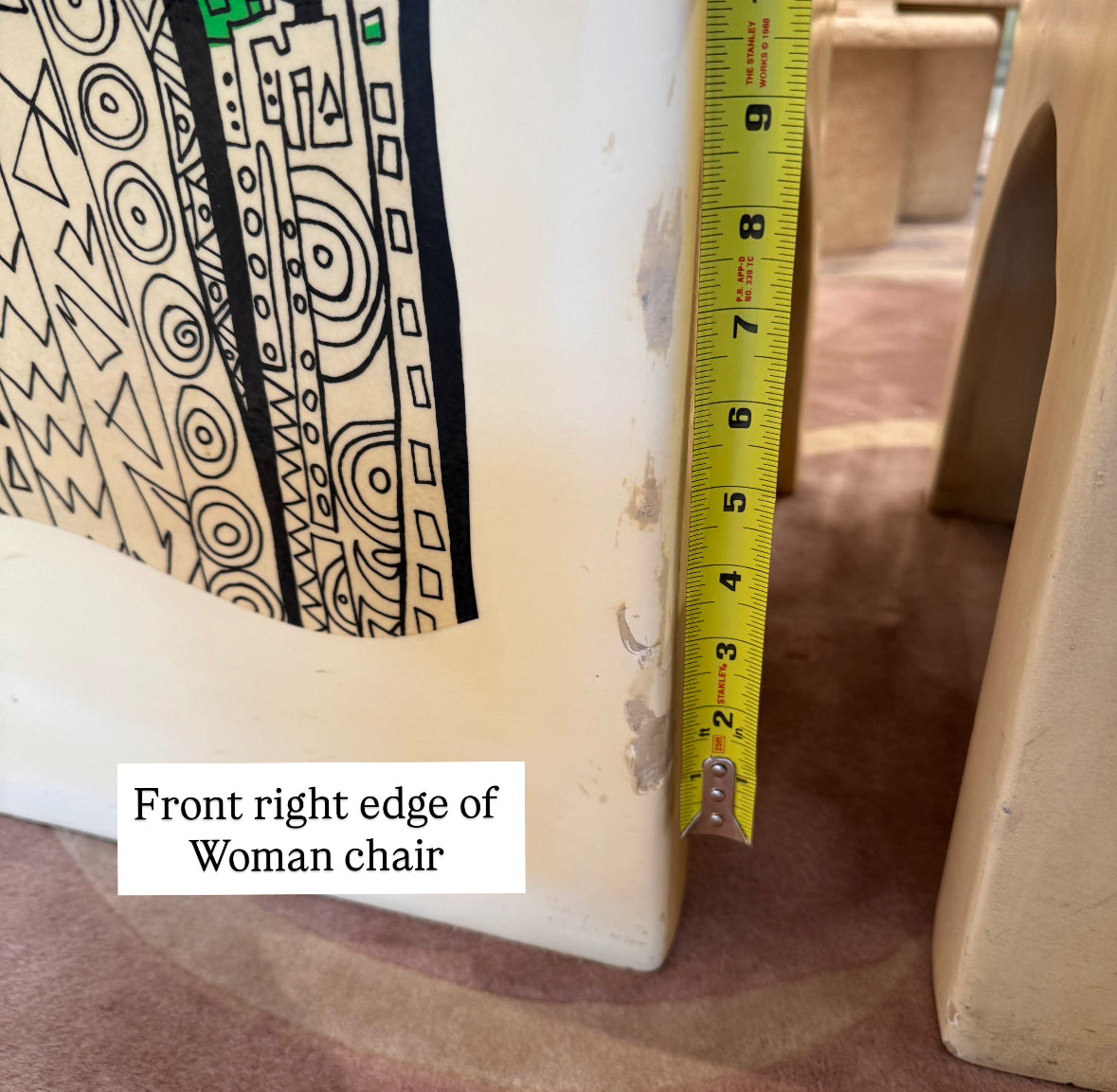 Vintage Pair of Man and Woman Fiberglass "Chairacters" by Altina Schinasi