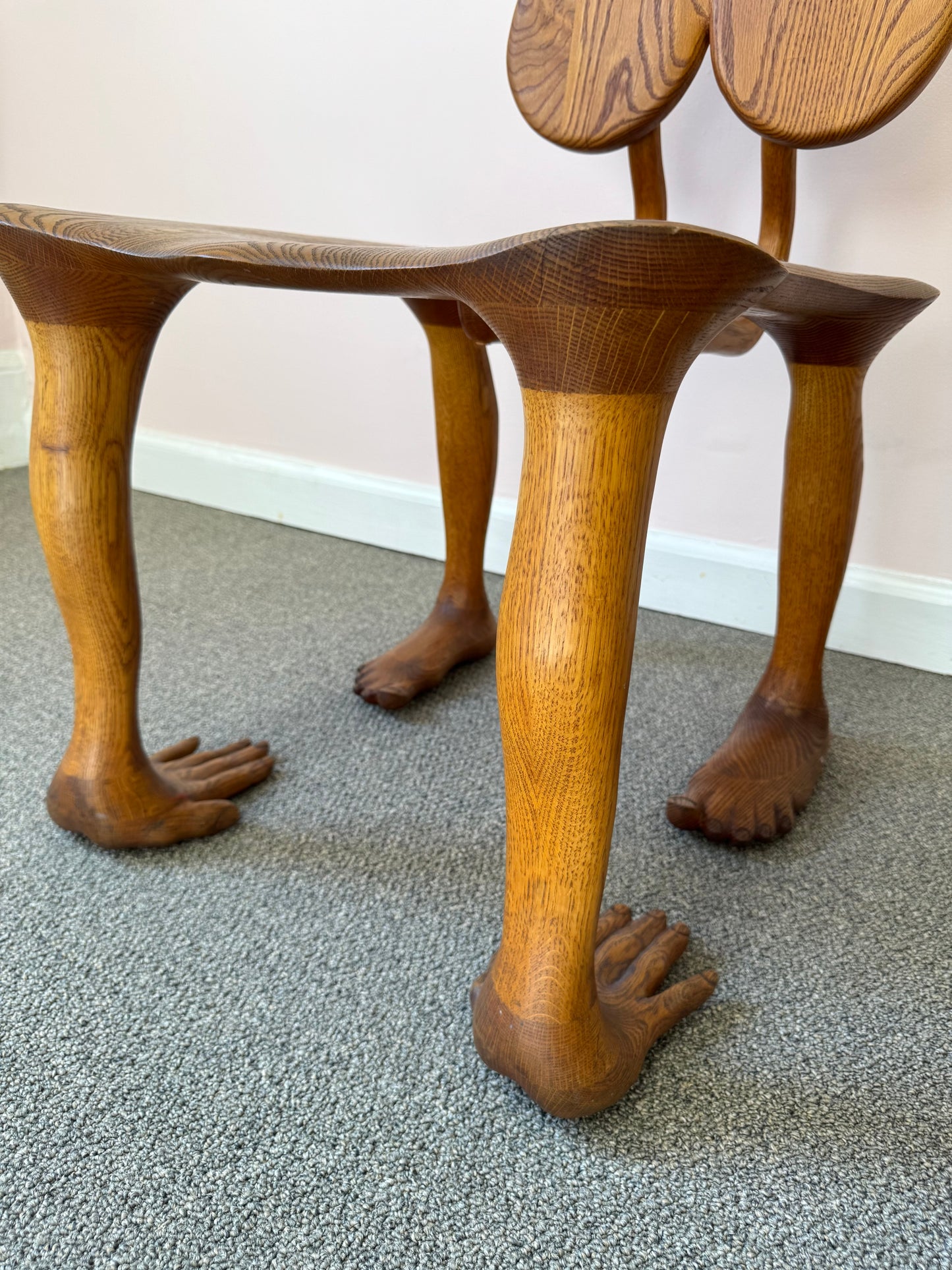 Pair of 1980 Andrew Willner Figure Chairs/Signed and Dated