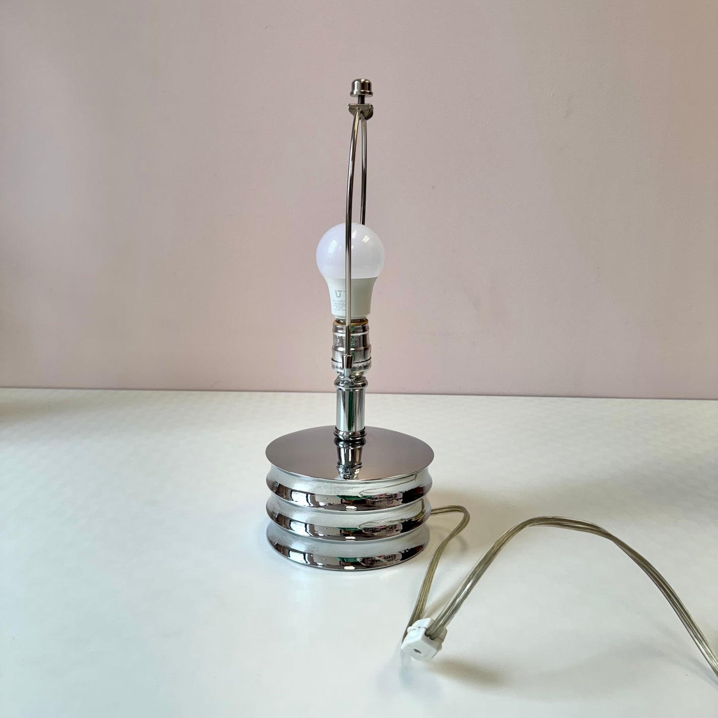 Vintage Small Chrome Table Lamp/item