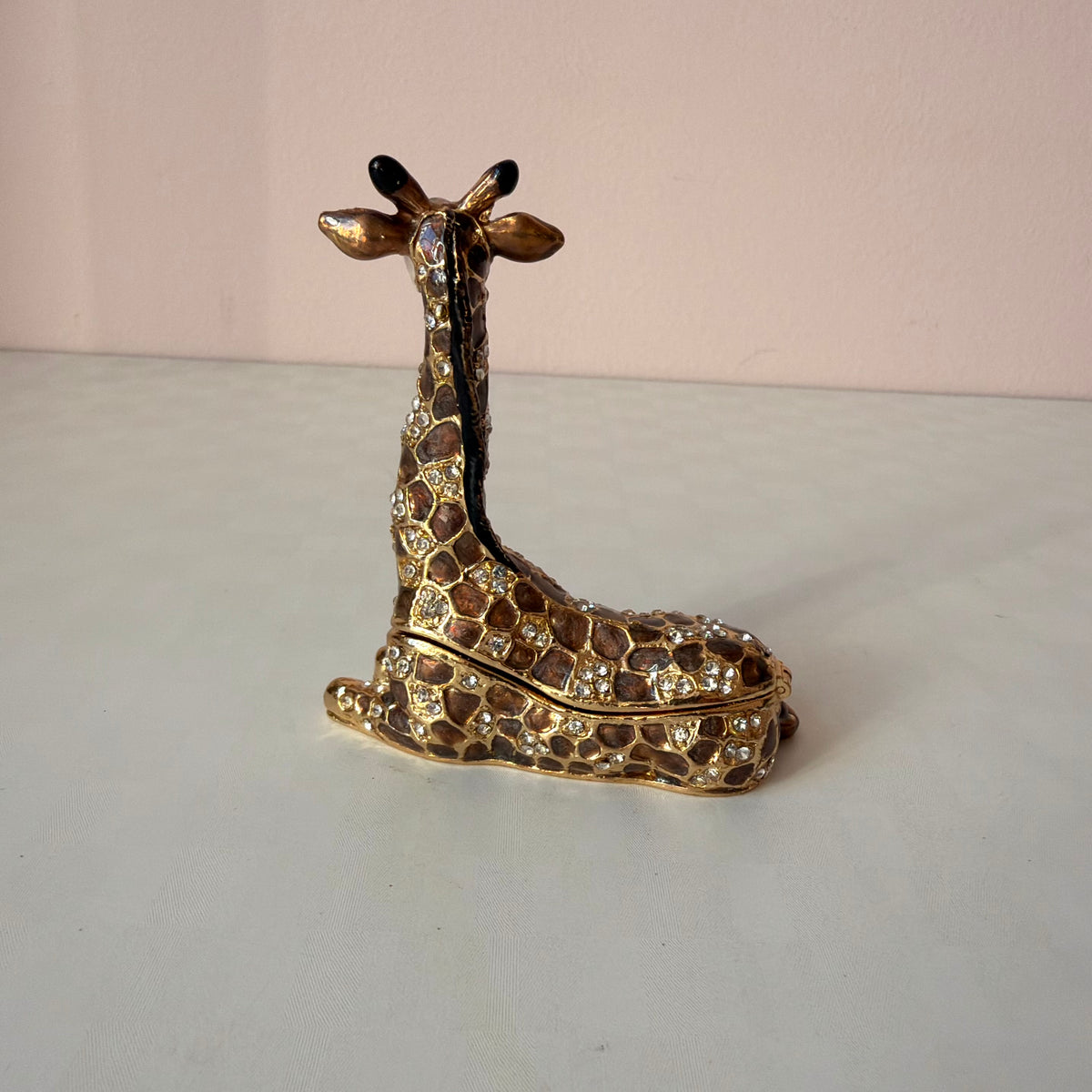Jeweled Sitting Giraffe Trinket Box