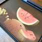 Set of 4 Vintage 1960’s Still Life Fruit Folding Tables with Stand by Artex