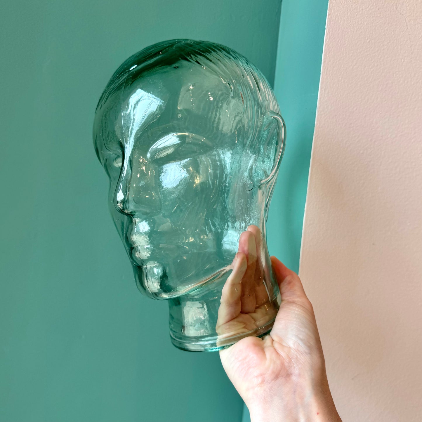 Vintage Glass Mannequin Head