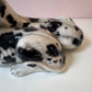 Vintage Porcelain Great Danes Resting Sculpture by Giovanni Ronzan