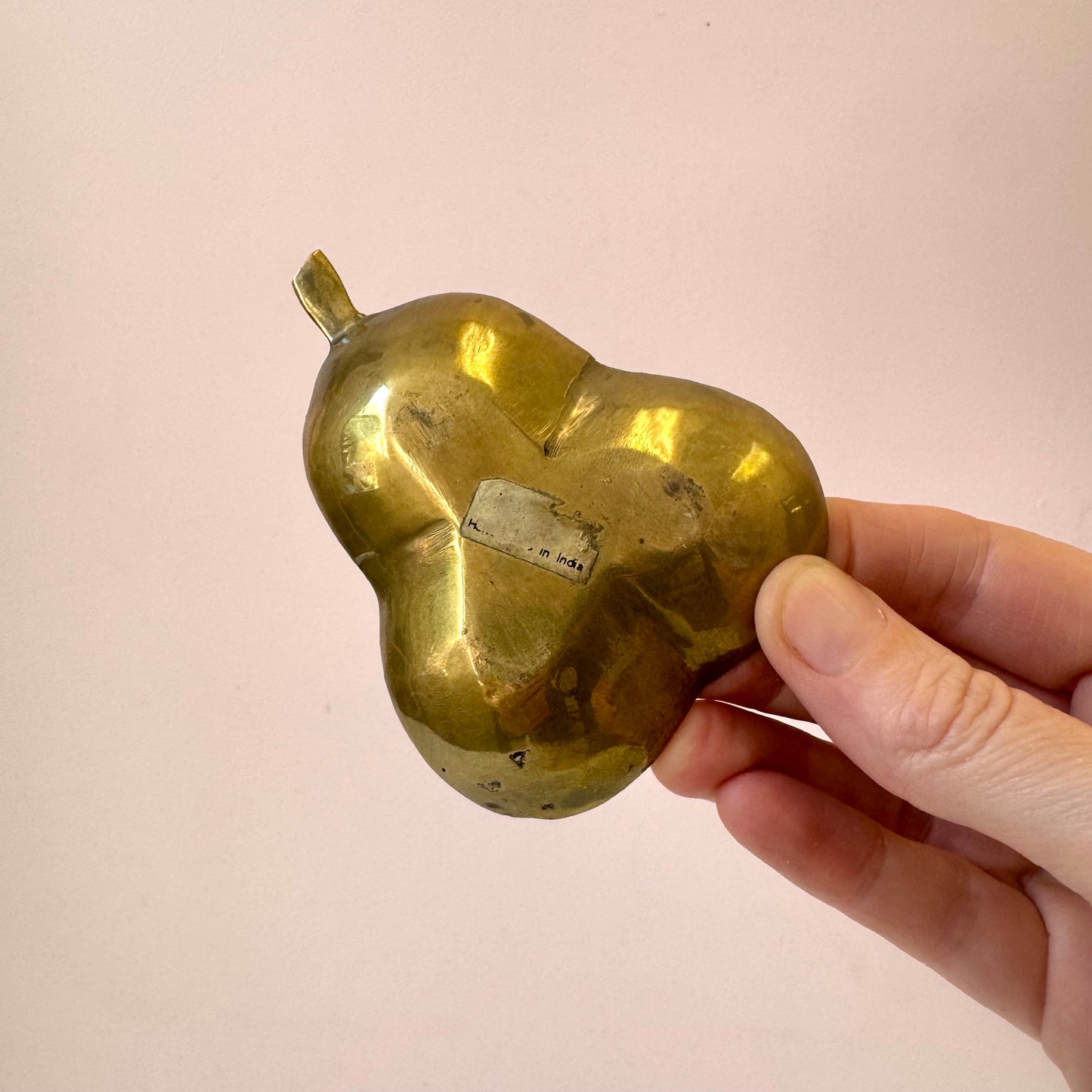 Vintage Brass Pear Catchall