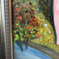 Vintage Original Framed “Couple by a Riverbank 1” Artwork