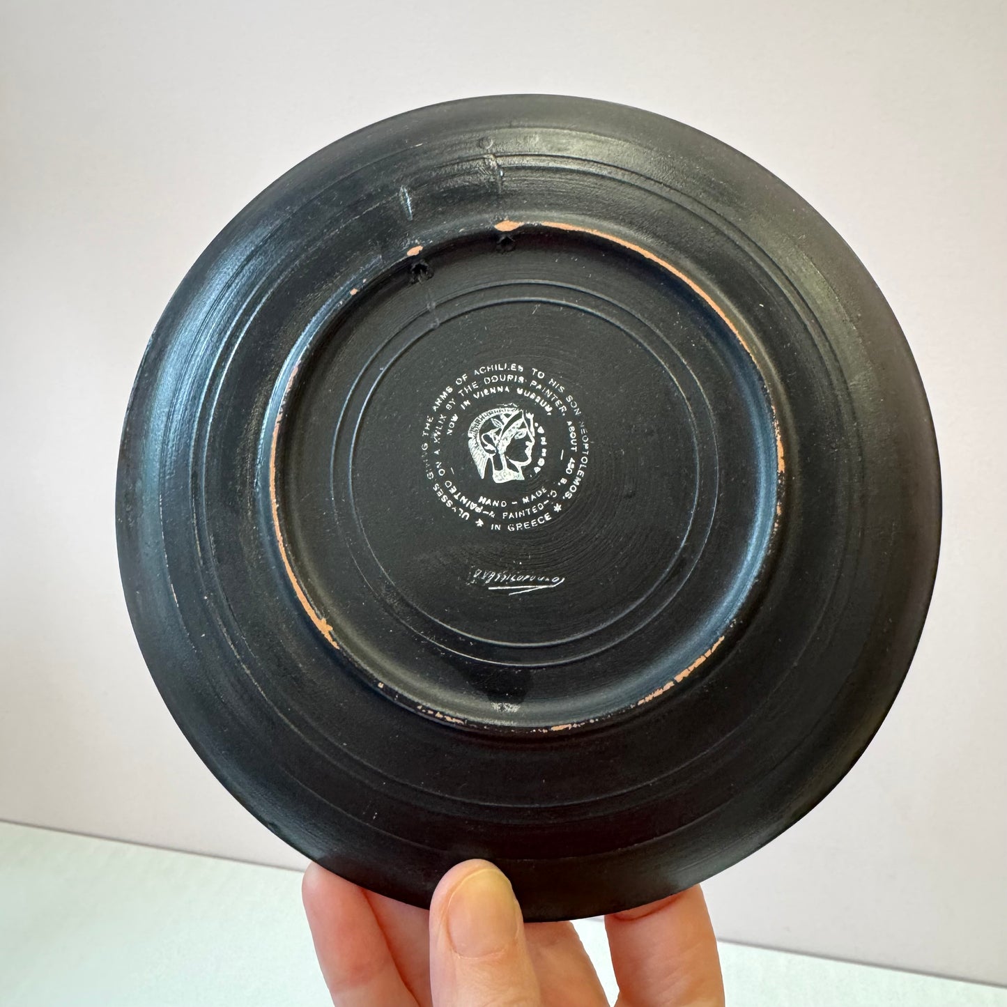 Vintage Set of 3 Mid-Century Greek Wall Hanging Plates by D. Vassilopoulos