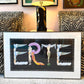 Vintage 1983 Framed Art Deco Style ERTE Poster