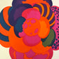 1960's "August Flower" Japanese Textile Art by Hiroshi Awatsuji