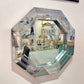 Vintage Octagonal Metal Mirror