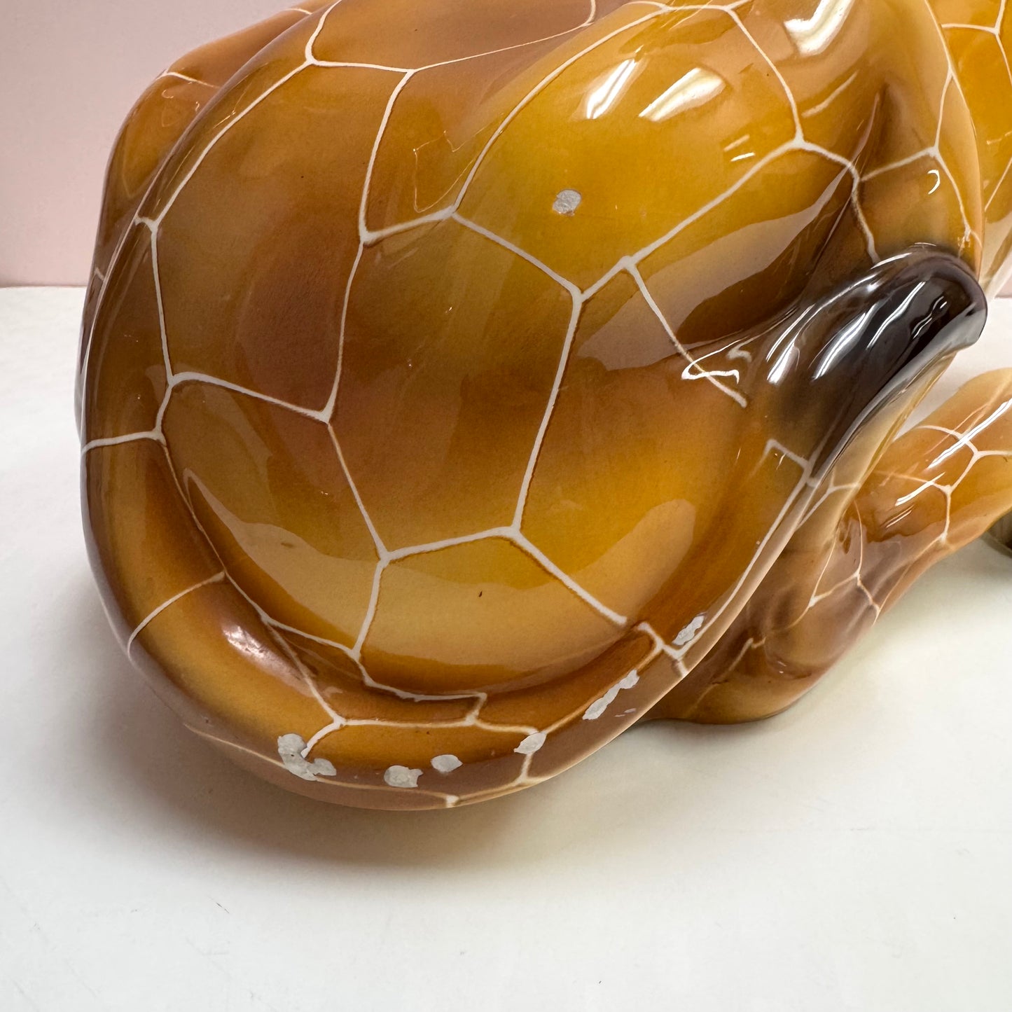 Vintage Large Italian Ceramic Giraffe Statue