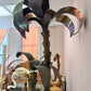 Vintage Tommaso Barbi Style Hollywood Regency Brass Palm Tree Sculpture
