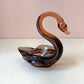 Vintage Murano Glass Style Swan Catchall Dish