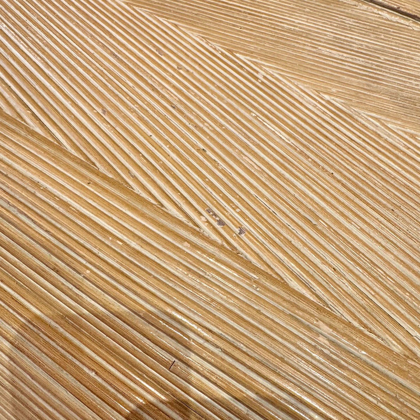 Vintage Curve Legged Pencil Reed Style Console Table