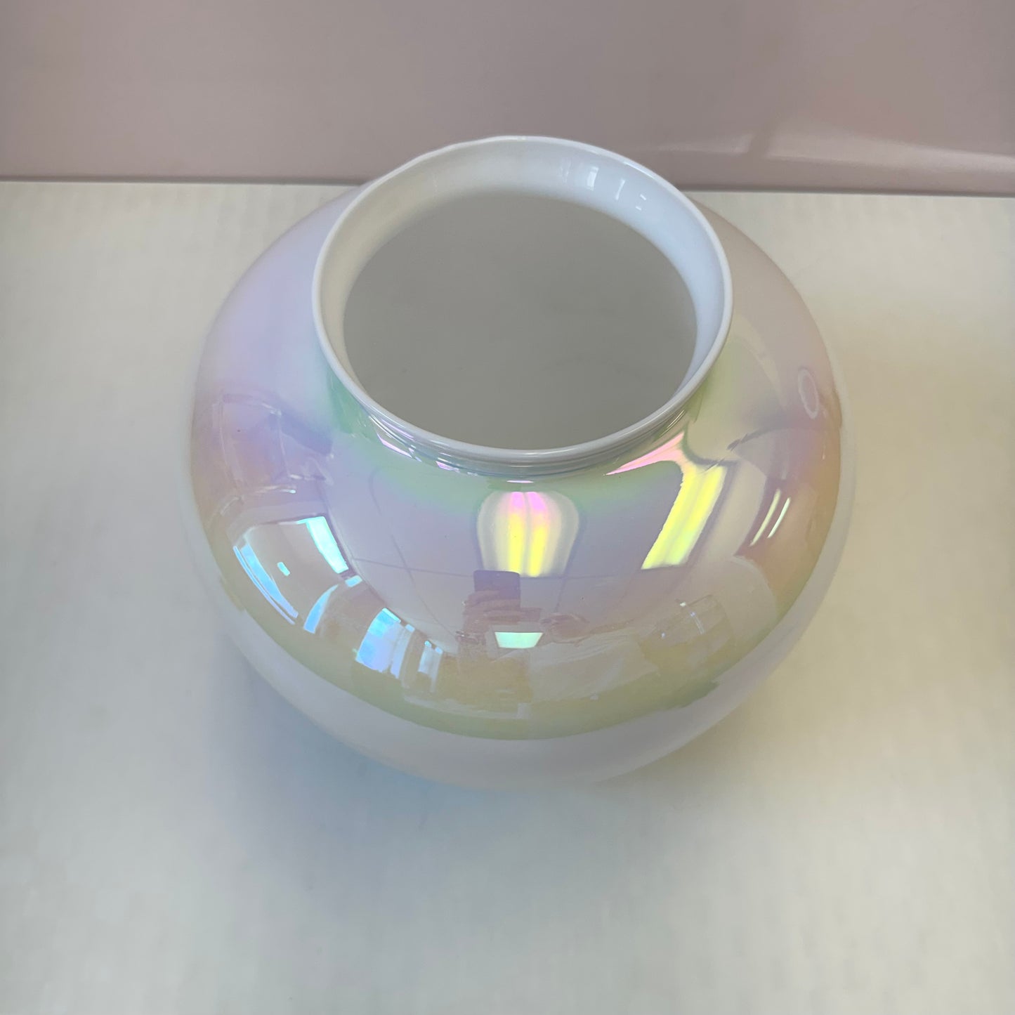 Vintage Opalescent Glass Vase