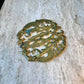 Mid Century Brass Cypher Trivet By Virginia Metalcrafters