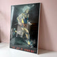 Vintage Framed 1988 "The Joy of Running" Art Poster by Terry Rose