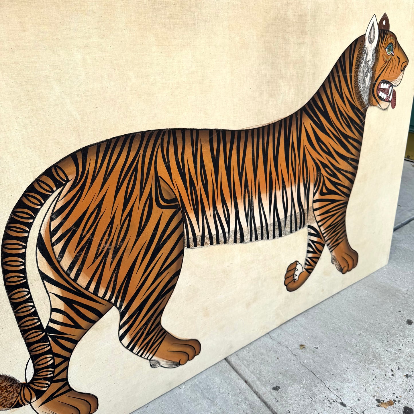 Vintage Large Jaime Parlade Style Bengal Tiger Painting